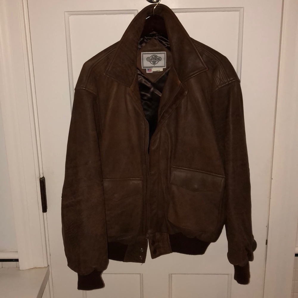 Varsity Style Leather Jacket With Bugs Bunny